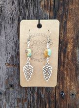 Load image into Gallery viewer, Turquoise and Arrowhead Earrings