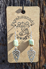 Load image into Gallery viewer, Turquoise and Arrowhead Earrings
