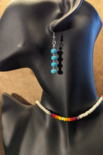 Load image into Gallery viewer, Turquoise Howlite Bead Earrings
