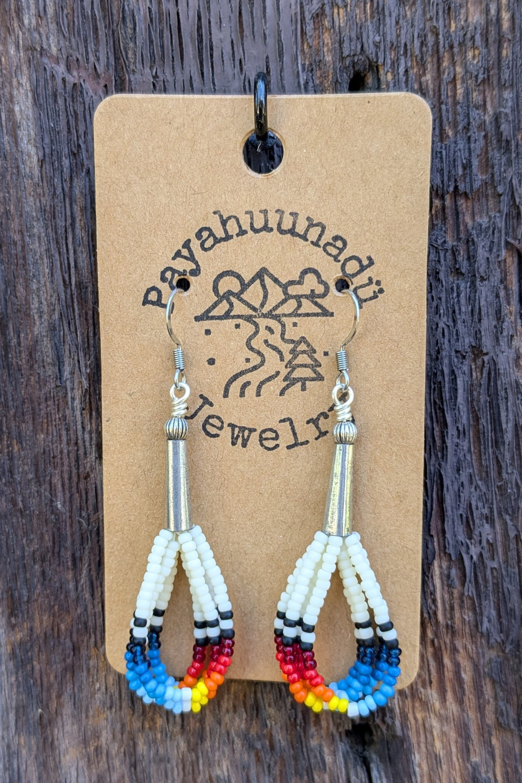 Wishigupü Earrings-Blue & Fire